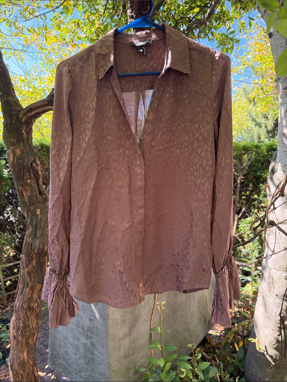 Paige 100% Silk blouse XS